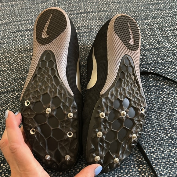 Nike Zoom Rival M Track and Field Shoes Black Lace Up Men's size US 9.5 - Picture 7 of 7